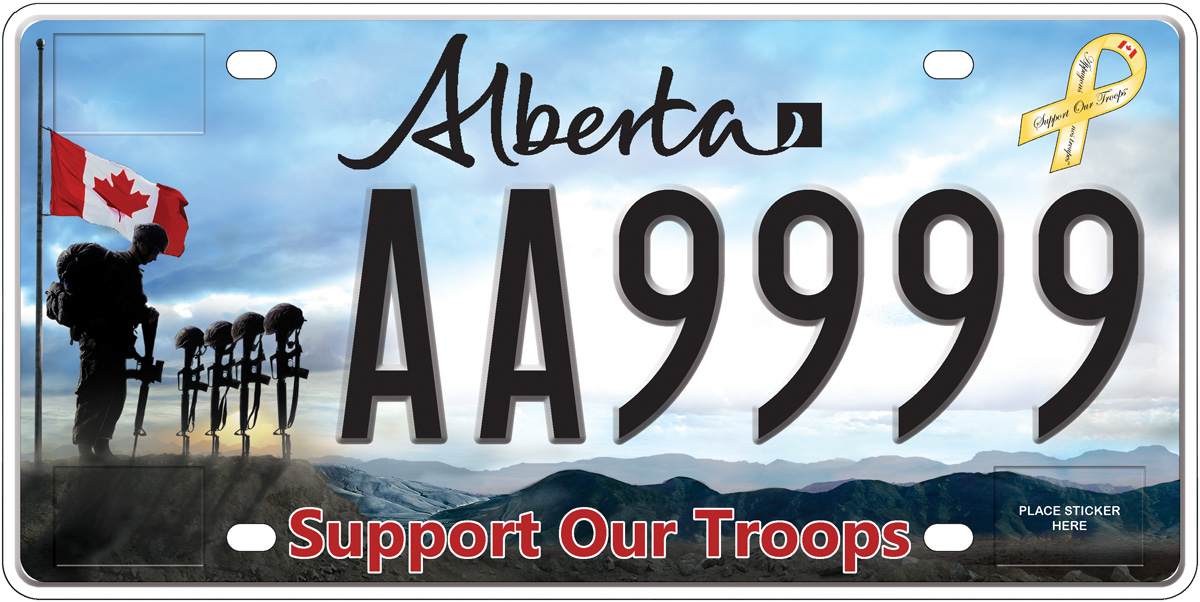Support Our Troops Specialty Plate